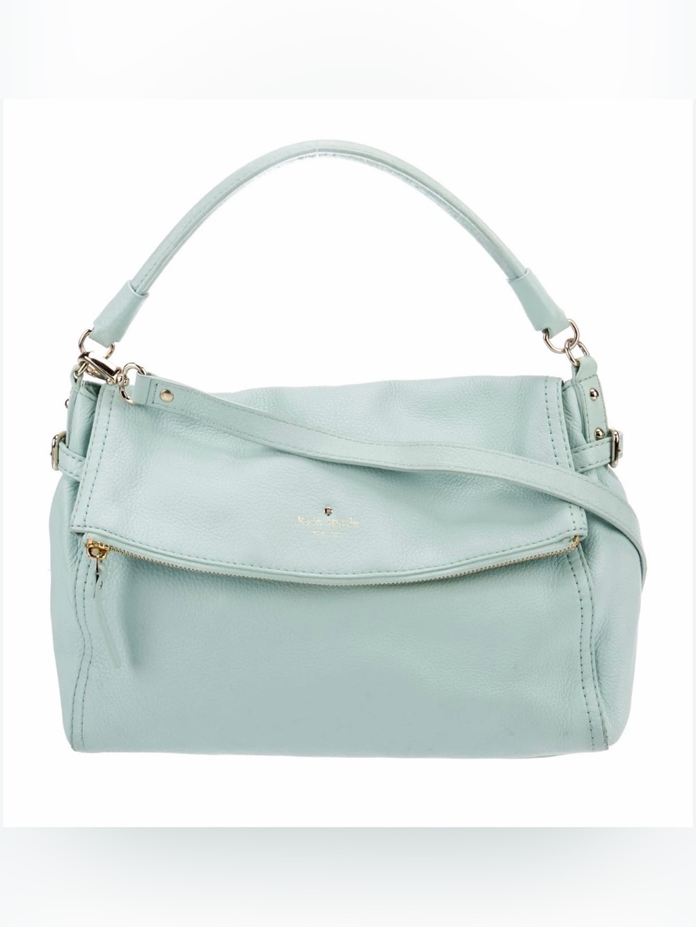 Kate Spade Cobble Hill Little Minka mint leather shoulder bag  Crossbody
